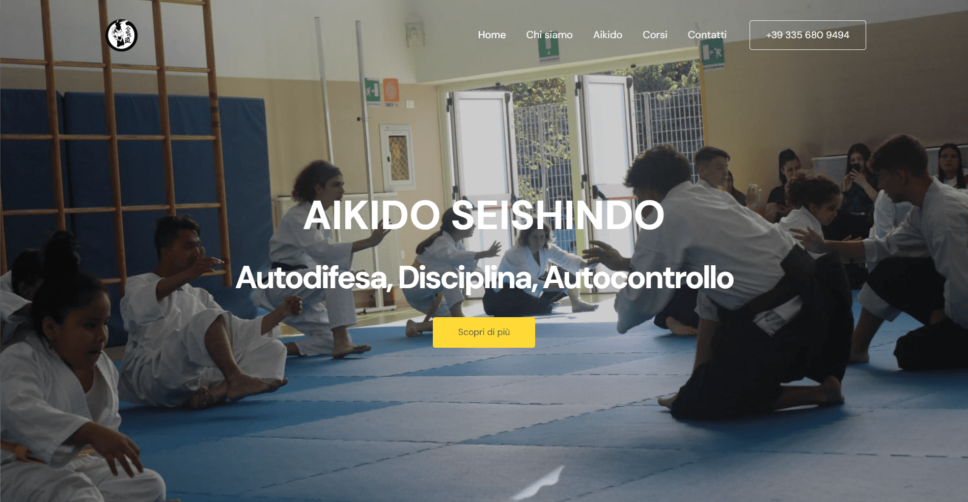 Showcase website for a small martial arts gym