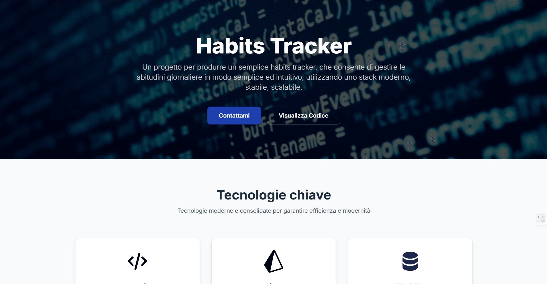 Demo Webapp Habits Tracker